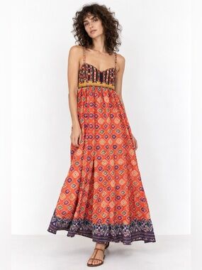 Ralph Lauren Denim & Supply Embroidered Boho Maxi Dress XL